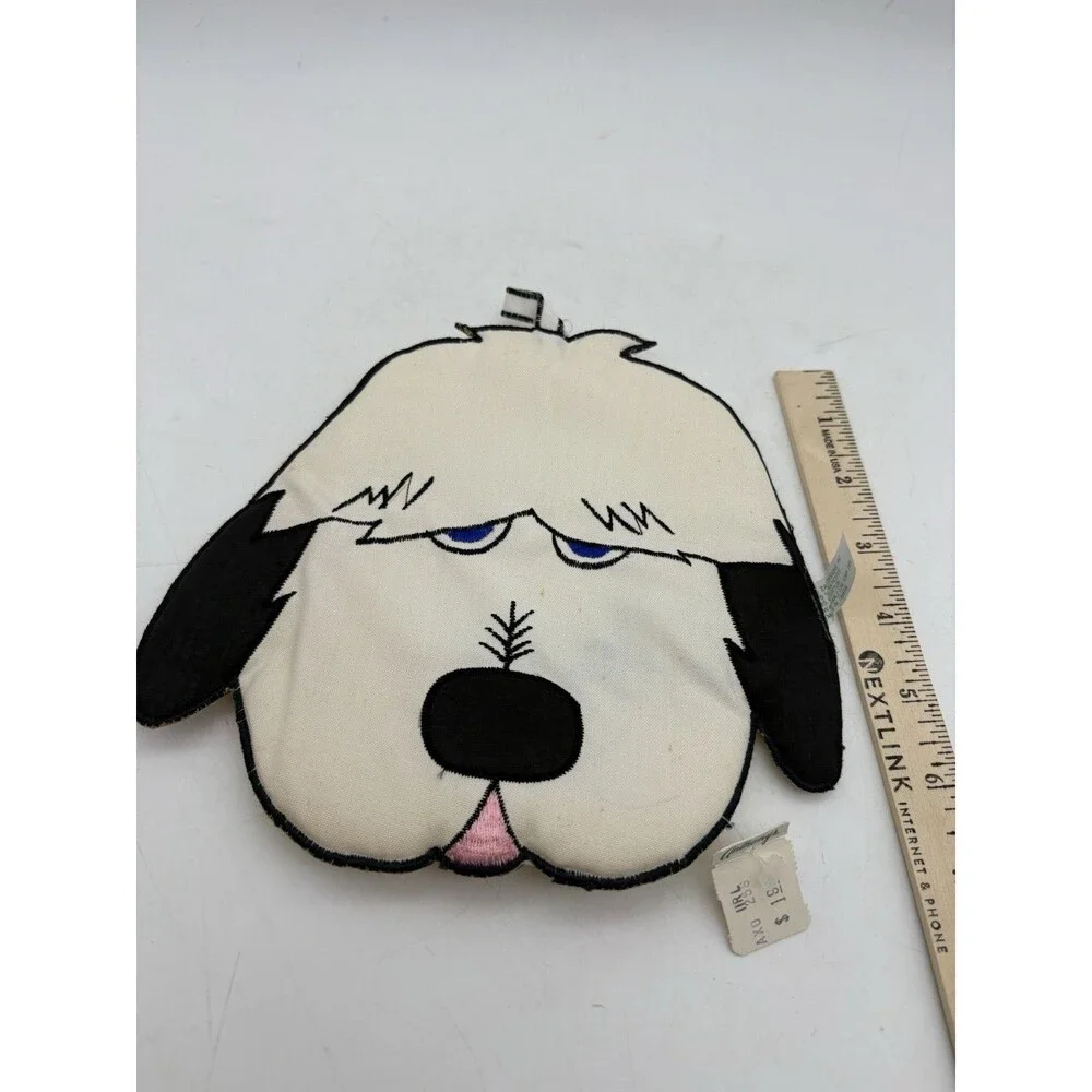 Vintage Zak Designs Sheepdog Potholder Hot Pad Trivet w Tag Taiwan Dog